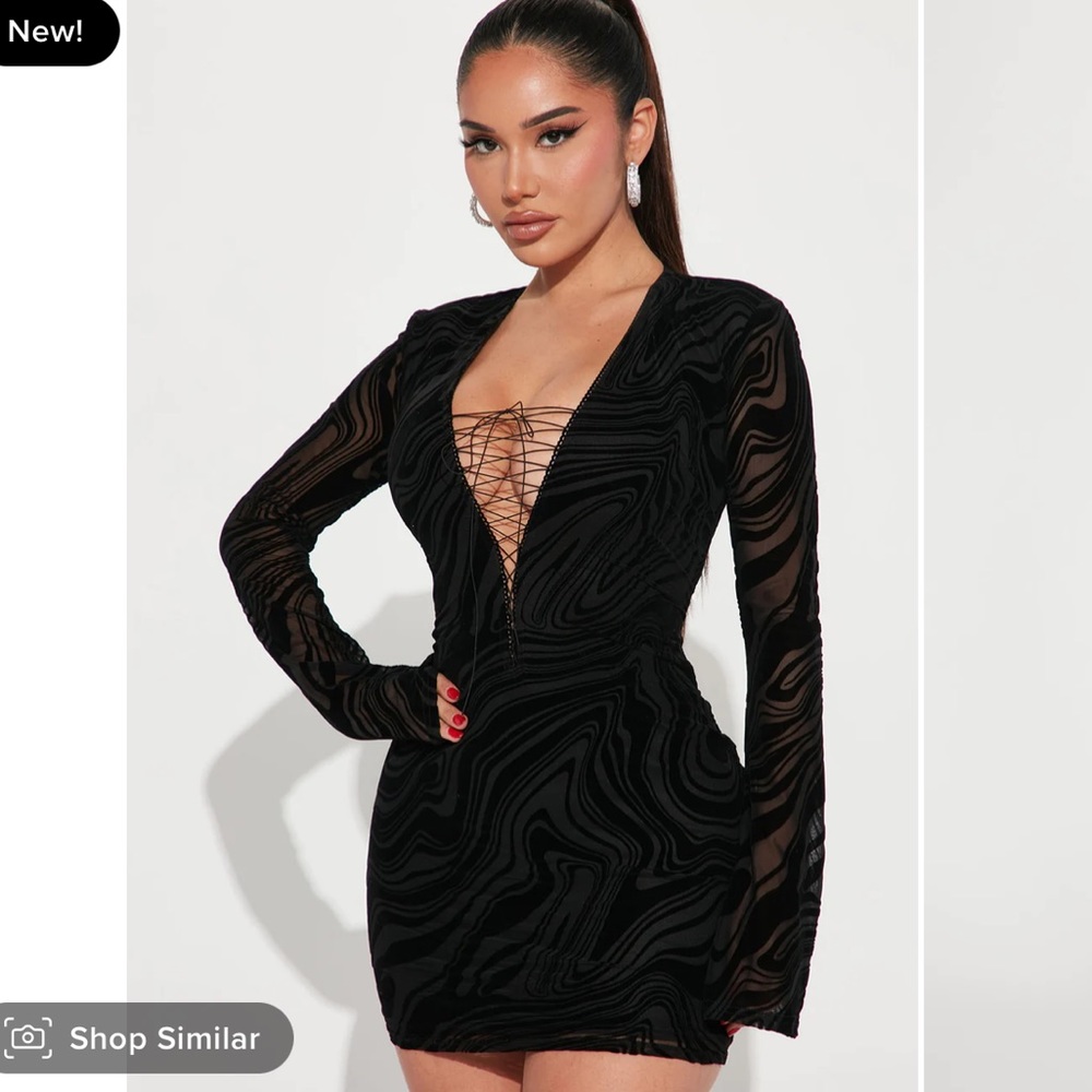 Mesh Black Club Dress